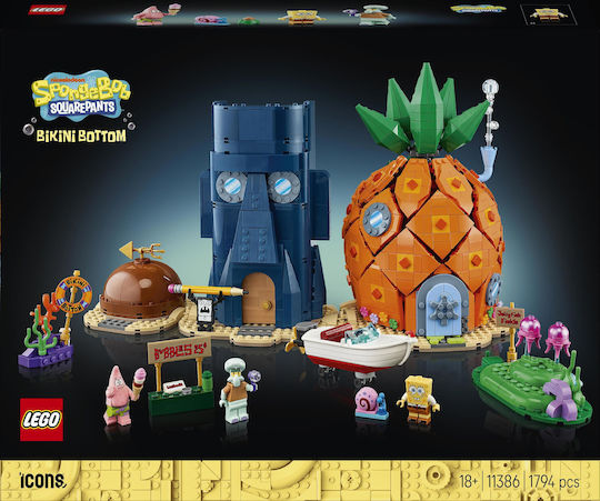 LEGO Icons SpongeBob SquarePants Bikini Bottom за 18+ Години 1794 Броя