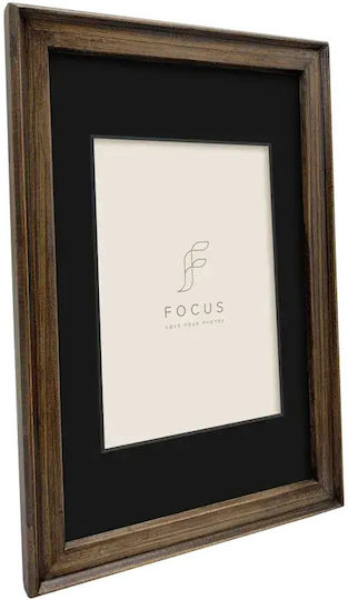 Focus Рамка За Снимки Пластмасова С Кафява Рамка