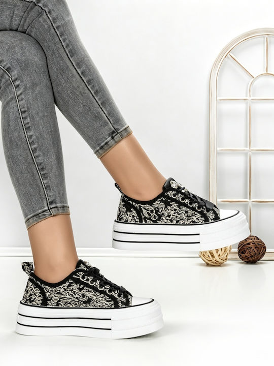 Adidași Flatforms Pentru Femei Negri