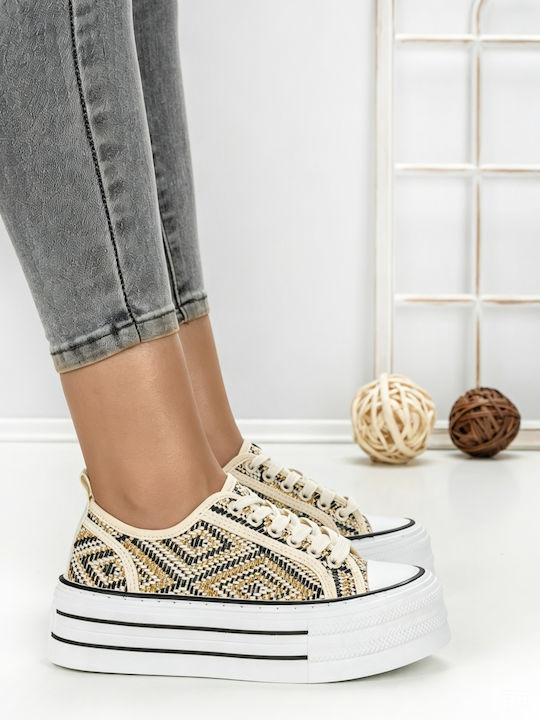 Adidași Flatforms Pentru Femei Negri
