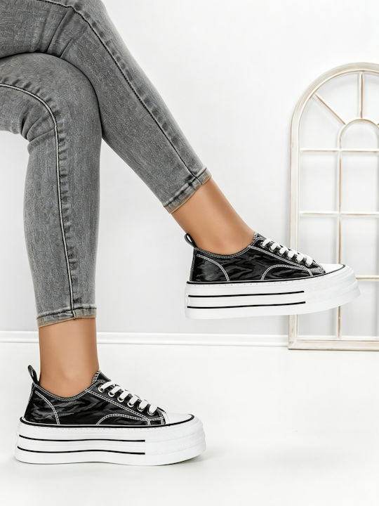 Adidași Flatforms Pentru Femei Negri