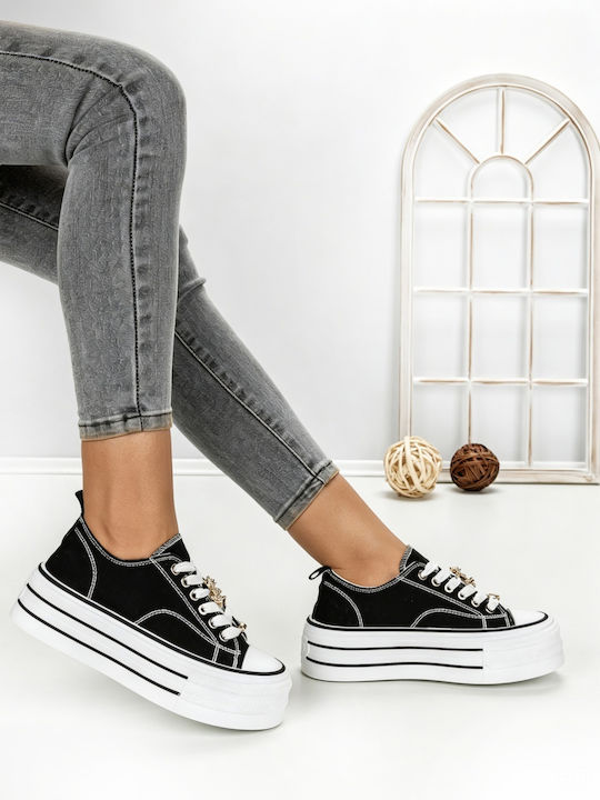 Adidași Flatforms Pentru Femei Negri