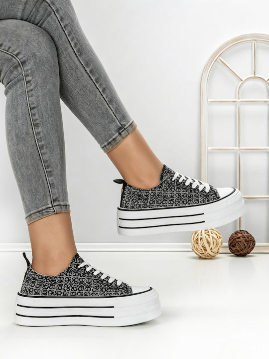 Adidași Flatforms Pentru Femei Negri