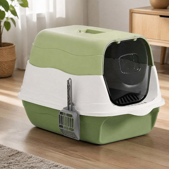 Toaletă pentru pisici Verde M48 x L34 x Î31cm