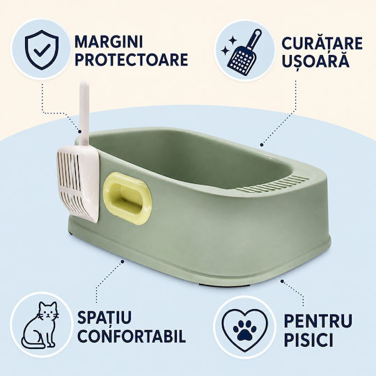 Ladă de nisip pentru pisici Verde