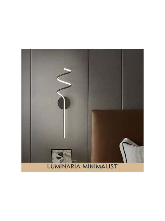 Jiju Lampă de Perete cu LED Integrat și Lumină Albă Rece Neagră 150x69cm