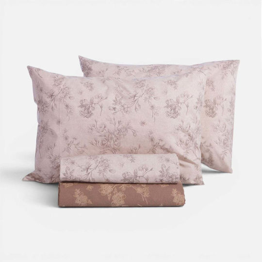 Nef-Nef Homeware Dream Комплект Чаршафи King Size с Еластична лента 270x270+35см Екрю (4бр)