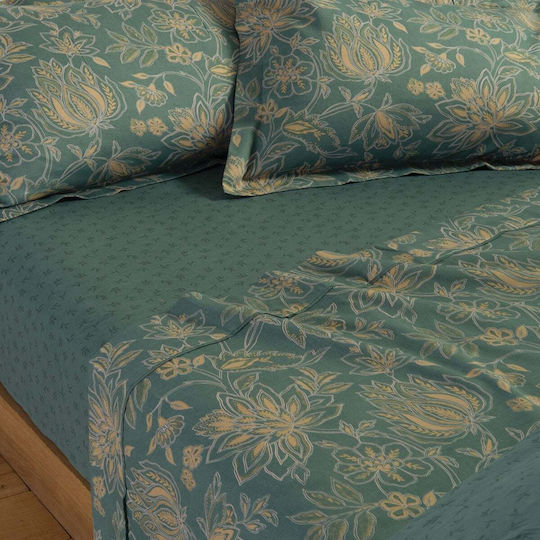 Nef-Nef Homeware Elinda Комплект Чаршафи King Size с Еластична лента 240x270+35см Екрю (4бр)