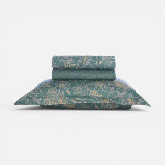Nef-Nef Homeware Elinda Комплект Чаршафи King Size с Еластична лента 240x270+35см Екрю (4бр)