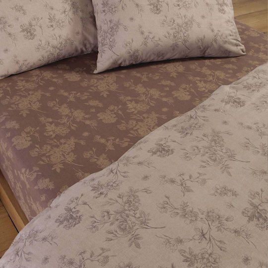 Nef-Nef Homeware Dream Комплект чаршафи двойни 200x270см Кафяв (4 бр.)