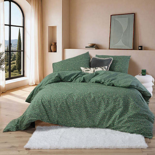 Nef-Nef Homeware Wild Комплект Кралица 3 Броя 170x270+35см с Еластична лента Бежов