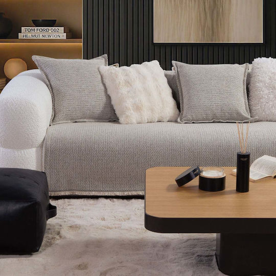 Nef-Nef Homeware Brooklyn Sofa Throws 2 Seater P170xL250cm Ecru Nef-Nef Homeware Brooklyn Sofa Throws 2 Seater P170xL250cm Ecru