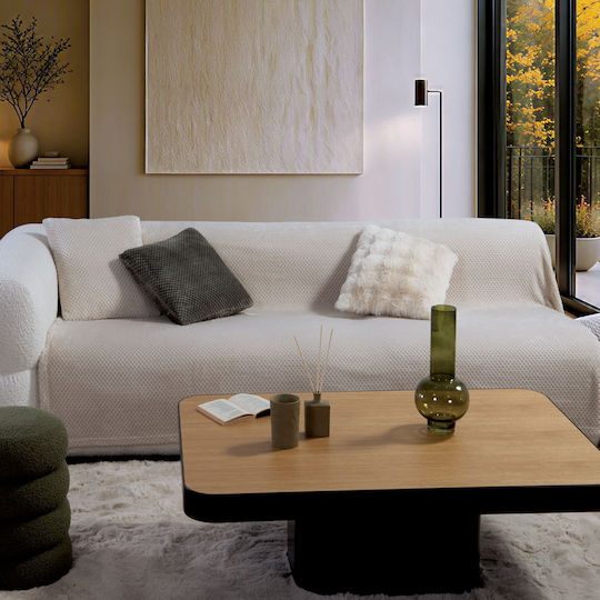 Nef-Nef Homeware Edinber Покривка За Двуместен Диван Жакард 180x250см Кафяв