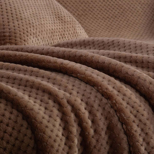 Nef-Nef Homeware Edinber Покривка За Двуместен Диван Жакард 180x250см Кафяв
