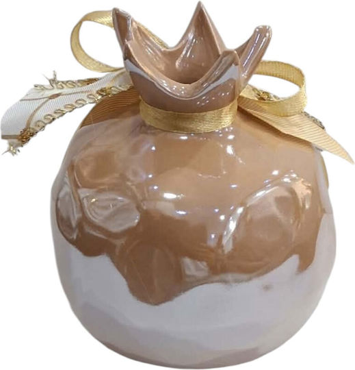 Kalliopi Silver Talismane Norocoase De Anul Nou Rodie Maro Ceramică 2027 8x10cm
