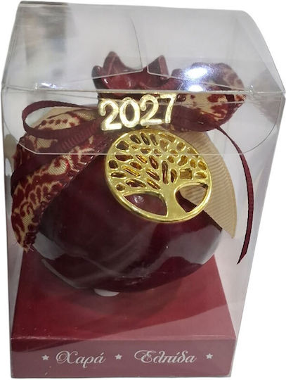 Kalliopi Silver Щастие За Дома Нар Червен Керамика 2027 7x7см