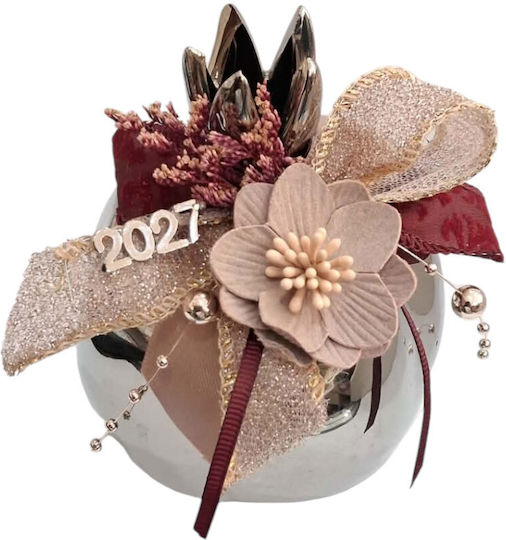 Kalliopi Silver Щастие За Дома Нар Сребрист Керамика 2027 10x12см Kalliopi Silver Щастие За Дома Нар Сребрист Керамика 2027 10x12см