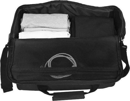 CabinFly Geantă Voiaj Neagră cu Roți din Țesătură L40xL20xÎ30cm
