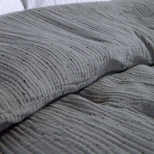 Nef-Nef Homeware Подредба Плик за Завивка 100% Памук 240x230cm Двойна С 2 Калъфки За Възглавници Екрю
