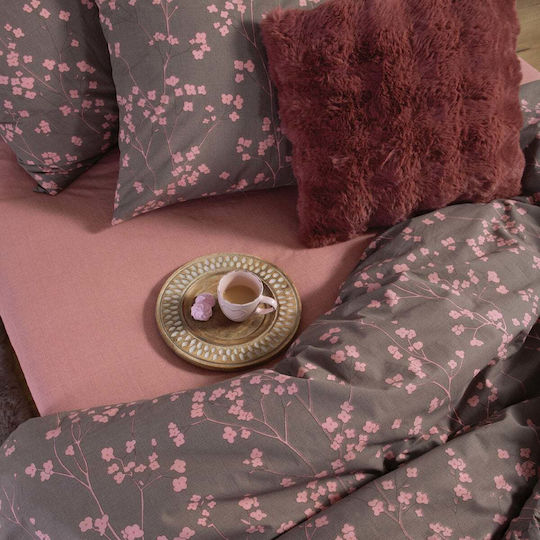 Nef-Nef Homeware Σετ Плик за Завивка 100% Памук 240x230cm Уплътнена с 2 Калъфки за Възглавници Green