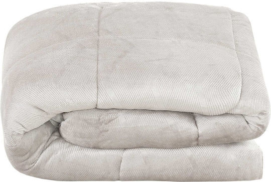 Madi Single Sherpa Comforter 160x220cm Beige