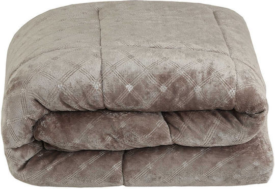 Madi Single Sherpa Comforter 160x220cm Beige