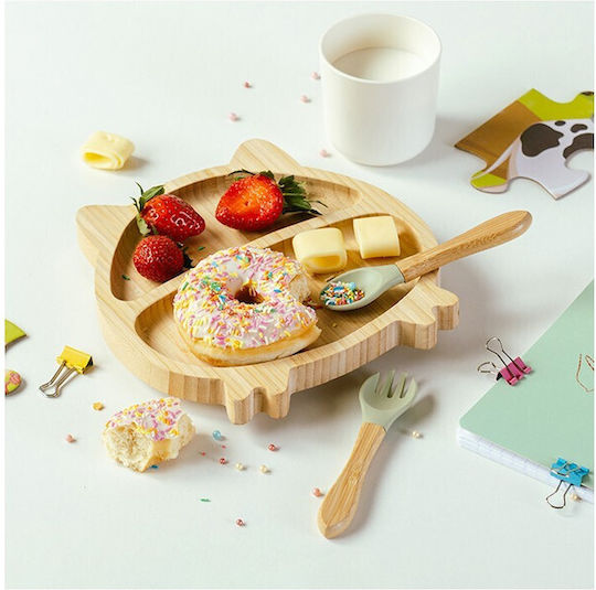Nava Nava Baby- und Kinder-Essgeschirr aus Bamboo mit Rutschfester Basis 3er-Set