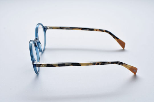 El Greco 9289 C3 Women's Acetate Prescription Eyeglass Frames Round Blue