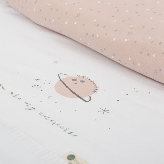 Bimbidreams Bimbidreams Baby Bettlaken Für Krippe Flanell Angepasst Rosa 70x140cm