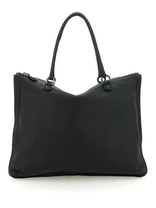 G10 Duo Office Large Leather Women's Shopper Bag Black