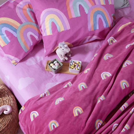 Nef-Nef Homeware Одеяло Флийс Rainbow Mood Фуксия 220x160εκ. Nef-Nef Homeware Одеяло Флийс Rainbow Mood Фуксия 220x160εκ.