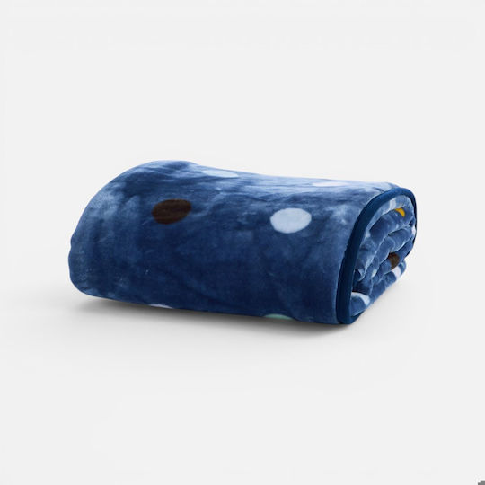 Nef-Nef Homeware Одеяло Dots Син Син 220x160см