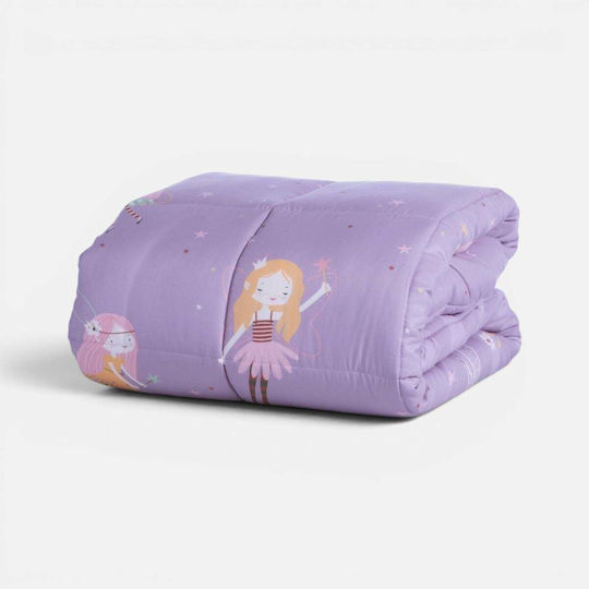 Nef-Nef Homeware Kinderbettdecke Einzel Fairy Tale Lila 160x220cm