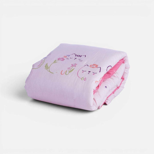 Nef-Nef Homeware Cats Are Perfect Одеяло за количка Розово 110x140cm