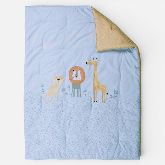 Nef-Nef Homeware Wild Company Одеяло за количка Син 110x140cm