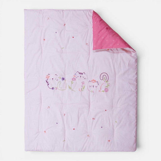 Nef-Nef Homeware Cats Are Perfect Одеяло за количка Розово 110x140cm