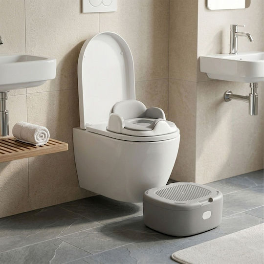 Relaxdays Toaletă cu capac Alb până la 30kg