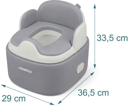 Relaxdays Toaletă cu capac Alb până la 30kg
