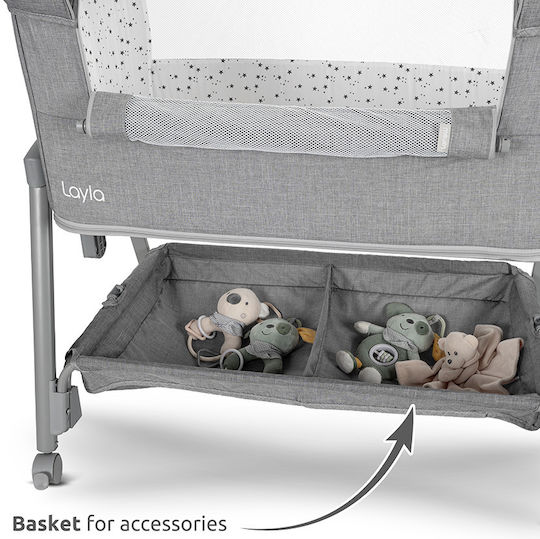 Lorelli Babywiege mit Matratze und Rädern Rosa