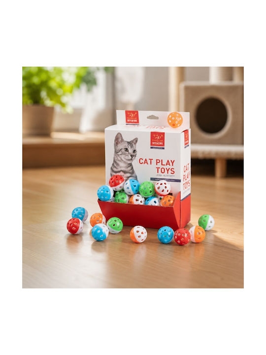 Cat Toy Set 60 Colorful Balls Bell