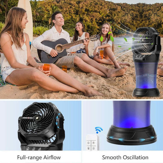 Fan with Water and Lighting 6W HXR-06870