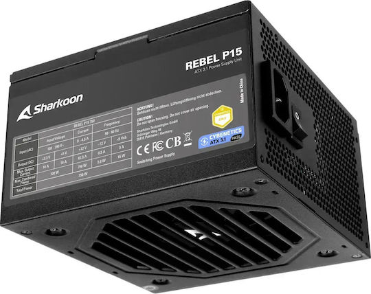 Sharkoon Rebel P15 750W Черно Захранване За Компютър Пълен Кабел 80 Plus Gold
