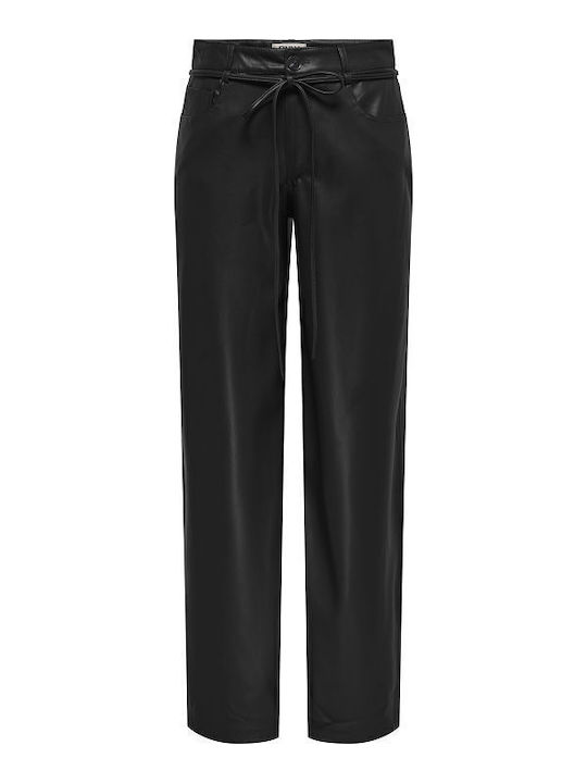 Mw Damen Stoffhose in Gerader Schnitt Schwarz