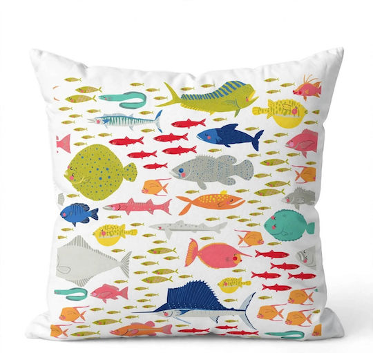 Oxygen Dekorativer Kissenbezug Fische Des Ozeans 45x45cm