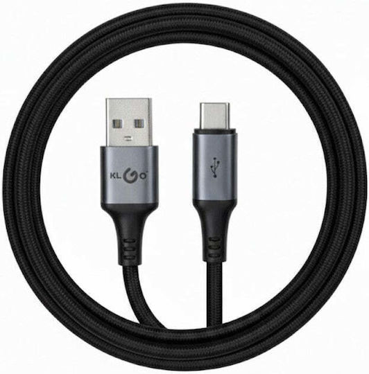 KLGO USB 2.0 Cable USB-C male - USB-A 60W 1m S-211