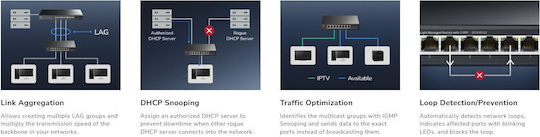 Cudy GS108ES2 Managed Switch with 8 Gigabit (1Gbps) Ethernet Ports and 2 SFP Ports