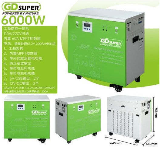 Inverter Ισχύος 6000W (Μονοφασικό)
