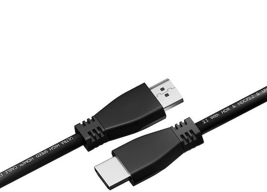 Omega HDMI 2.1 Ultra High Speed 48Gbps 4K 120Hz HDR VRR Cable HDMI Male - HDMI Male 3m Black