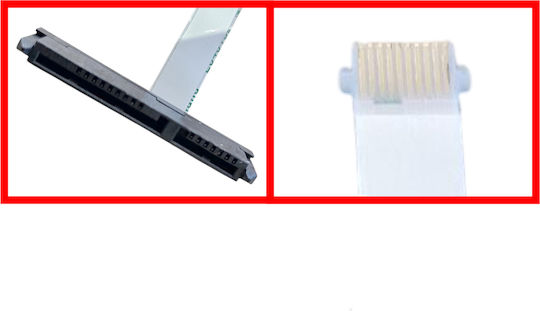 Кабел за твърд диск HDD SATA, съвместим с HP 14-ck 14-cm 14-cy 14-cs 14-dg 245 246 G6 G7 240 G7 10-пинов 6017b0972501 OEM код 1-hdc0085
