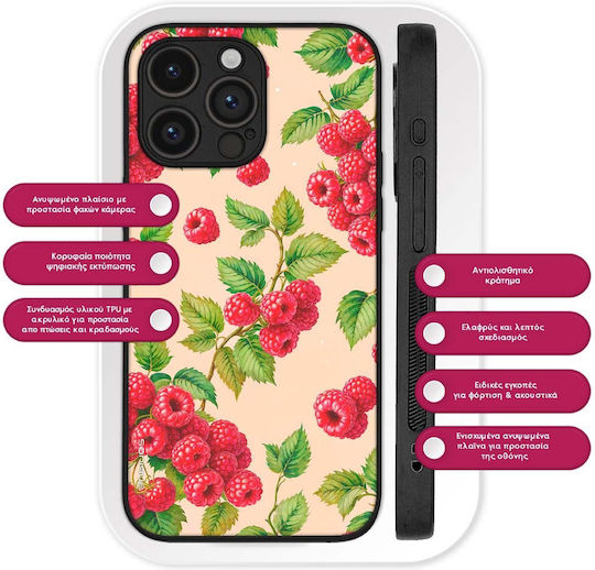 Sonique Fruit Series Nothing Phone 4a Raspberry Mobile Phone Case